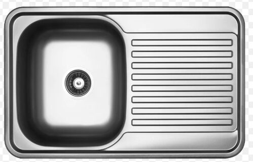 Nerūsējošā tērauda virtuves izlietne FARO 480x780x185mm ar sifonu